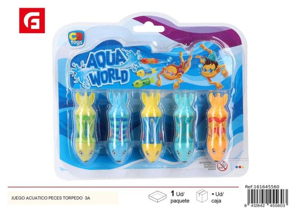 Juego acuático peces torpedo +3A - Diversión en el agua