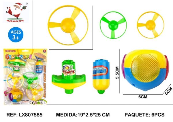 Juego de disco volador con luz - Juguetes de equilibrio y habilidad - Imagen 3