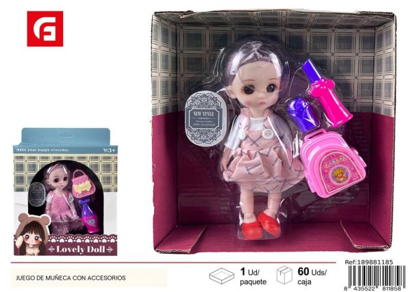Juego de muñeca con accesorios - Juguetes de muñecas