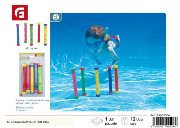 Juegos acuáticos Fun-Stic para piscina y verano