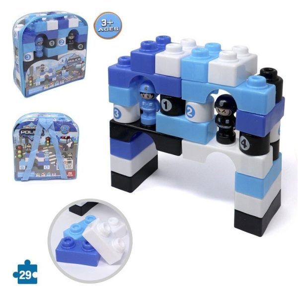 Juguete Bloque de Construcción Policía 29PZS - Juguetes de construcción