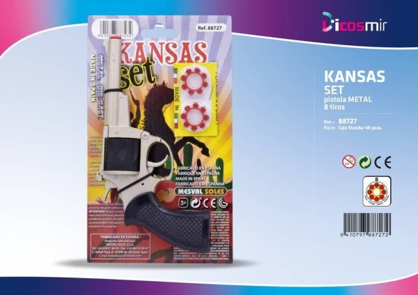 Juguete Kansas Set 8T. (EAN: 8410797887272) - Armas de fuego