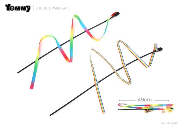 Juguete arco iris para gato 40cm - De estimulación y entretenimiento