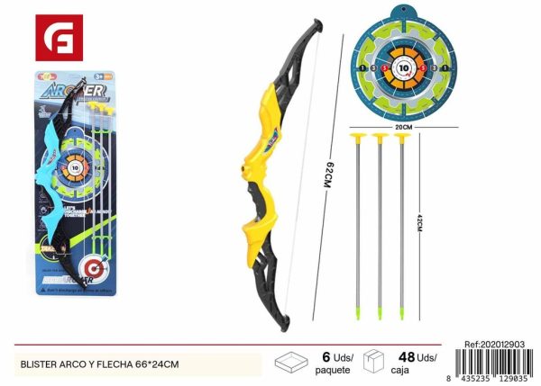 Juguete arco y flecha 66*24cm - Juguetes