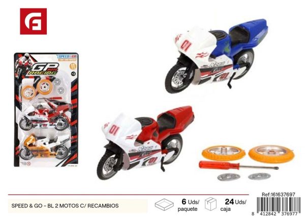 Juguete de moto con piezas de recambio - Juguetes de vehículos