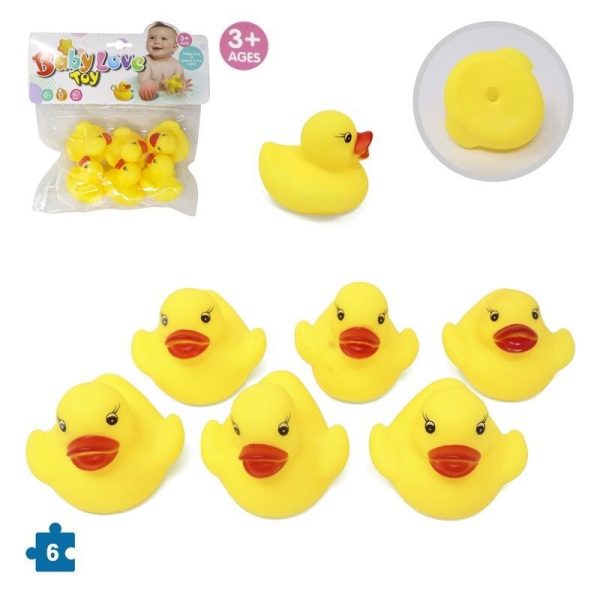 Juguete de pato 6 piezas de plástico - Juguetes para el baño