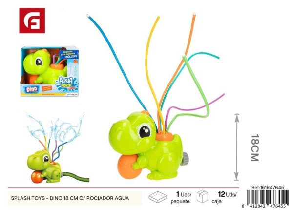 Juguete de piscina dinosaurio con rociador de agua 18 cm - Juguetes para el verano