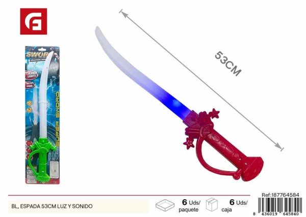 Juguete espada 53cm con sonido y luz - Juguetes
