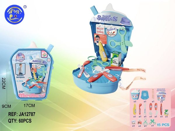 Juguete infantil - Maletín de utensilios médicos - Bolsa de almacenamiento (60) YL518-5