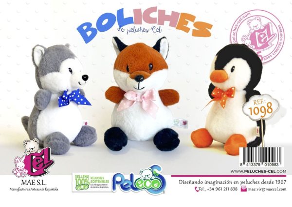 Juguete infantil - Oso corazón 17 cm, 3 colores