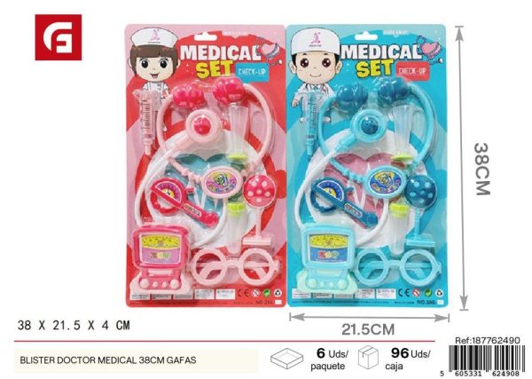 Juguete médico doctor 38 cm con gafas - Accesorios para niños