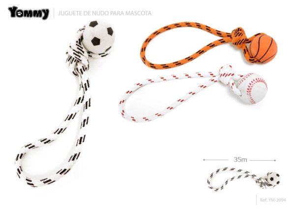 Juguete nudo para mascotas 35cm - Juguetes para mascotas