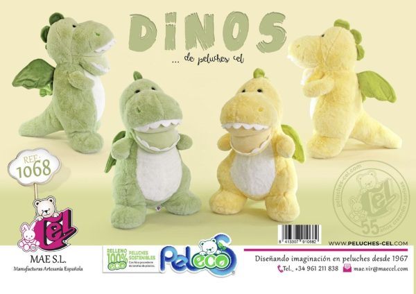 Juguete para niños - DINO 2 colores 45 cm