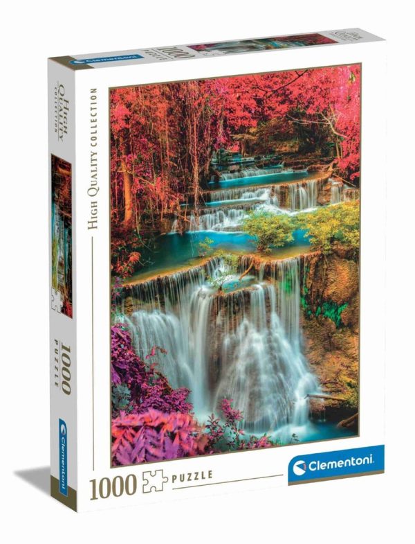 Juguete para niños - Puzzle 1000 “Cascadas Tailandesas Coloridas 2024” - Clementoni