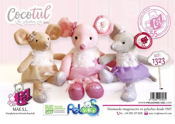 Juguete para niños - Ratitas Cocotul 30 cm, Peluches y juguetes