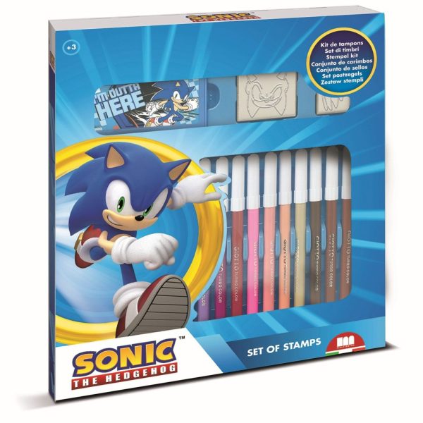Juguete para niños - Set de rotuladores Sonic lavables (18) - Material escolar - Imagen 2