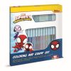Juguete para niños - Set de rotuladores Spiderman Marvel lavables (18) - Material escolar - Imagen 2