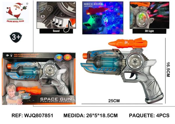 Juguete pistola con luz y sonido - Juguetes