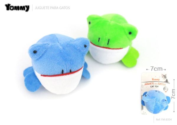 Juguetes rana vibrador para gatos 7*7 cm - Juguetes para mascotas