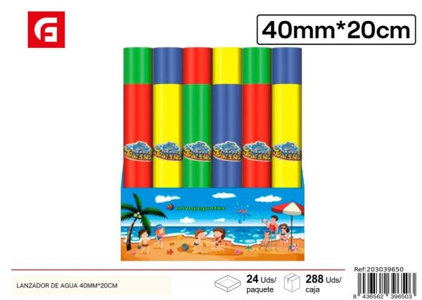 Lanzador de agua 40 mm*20 cm - Juguetes para disfrutar en el agua