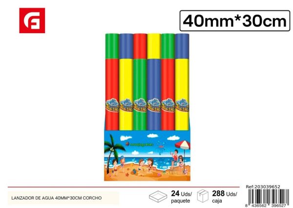 Lanzador de agua 40 mm*30 cm corcho - Juguetes acuáticos