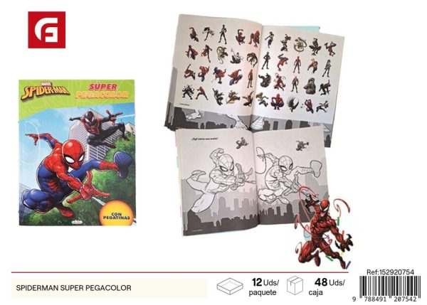 Libro Spiderman Super Pegacolor - Literatura infantil
