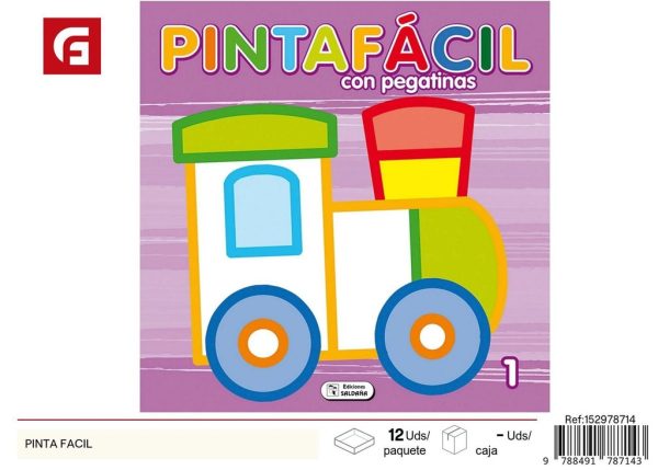 Libro de colorear Pinta fácil - Libros de actividades educativas