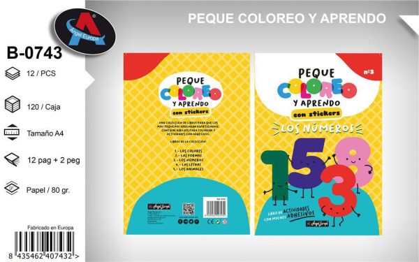 Libro de colorear y aprender - Material escolar