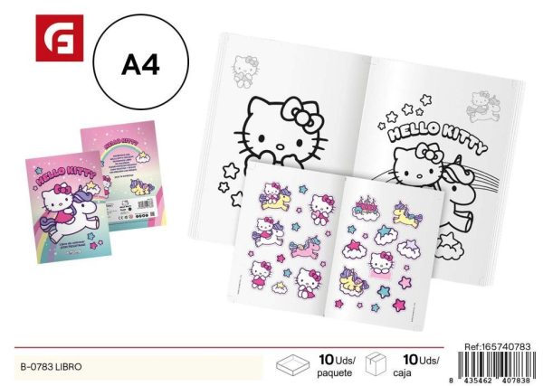 Libro de pintar Hello Kitty - Libros de colores y cuentos