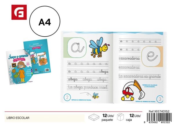 Libro escolar de colorear - Libros de colores y cuentos educativos