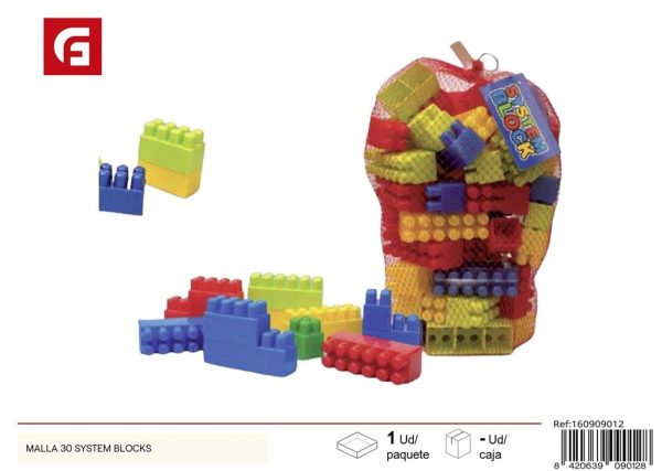 Malla 30 System Blocks - Juego de bloques de construcción y creatividad