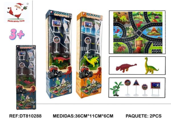 Manta de juguete con dinosaurios - Juguete educativo para juegos imaginativos