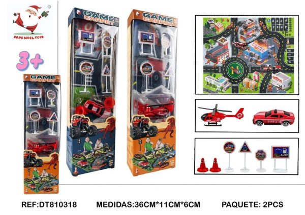 Manta de juguete con temática de bomberos - Juguetes y diversión
