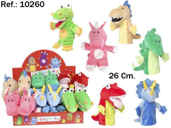 Marionetas de Dinosaurios 26 cm - Juguetes de peluche