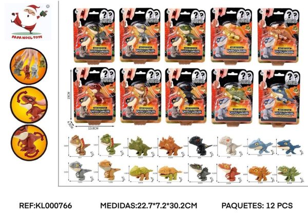 Mini dinosaurios de succión a distancia - Juguetes dinosaurios