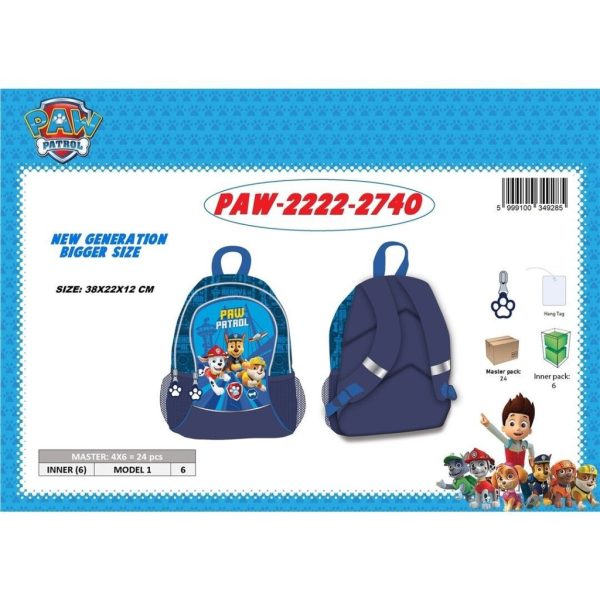 Mochila Paw Patrol nueva generación 38x22x12 cm - Mochilas para niños