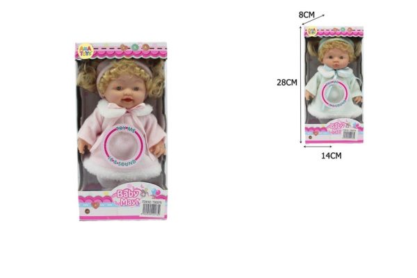 Muneca con sonido 28x14x8 cm - Juguete de peluche infantil - Imagen 2