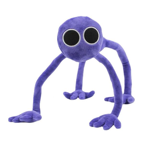 Muñeca arcoíris de monstruo de pelo púrpura - Juguete de peluche