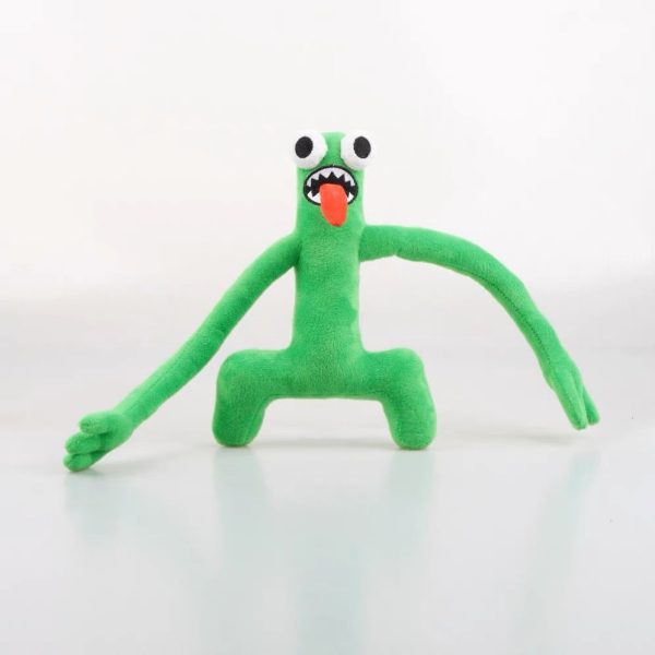 Muñeca arcoíris de monstruo verde con brazos largos - Juguete de peluche