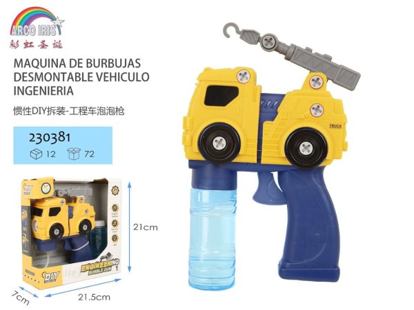 Máquina de burbujas eléctrica desmontable - Juguetes de burbujas para entretenimiento