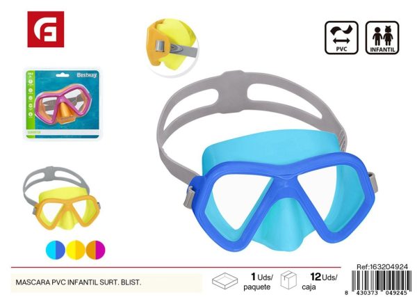 Máscara infantil de PVC para piscina - Equipos de natación de verano