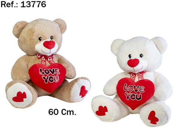 Osito Corazón Love You 60 cm - Regalos de San Valentín