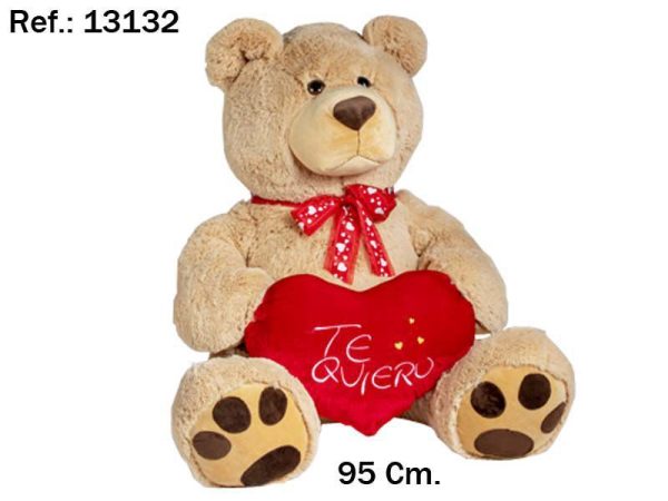 Oso Marrón Corazón Te Quiero 95 cm - Productos de San Valentín