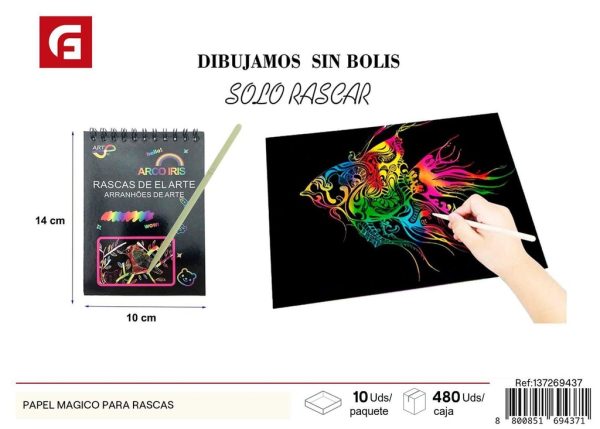 Papel mágico para rascar - Materiales para manualidades
