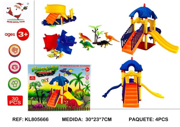 Parque de dinosaurios 30PCS - Juguete educativo sobre la era de los dinosaurios