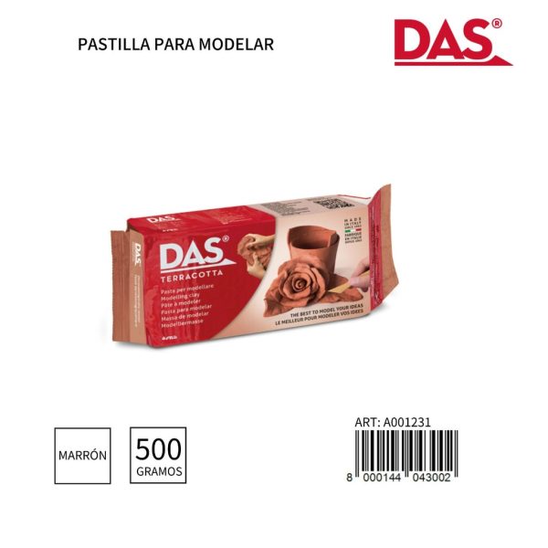 Pasta Das Terracota 500G - Material para manualidades