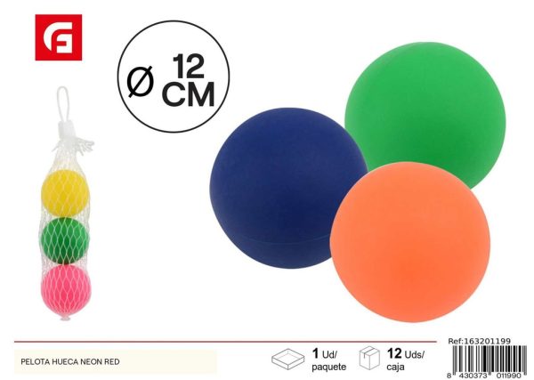 Pelota hueca Neon Red - Juguetes para la playa