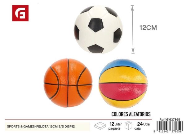 Pelota saltarina 12cm 3pcs 12 uds - Juguetes y pelotas pequeñas