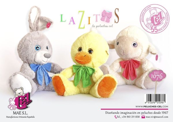 Peluche animales lazo 55 cm - Juguetes y peluches