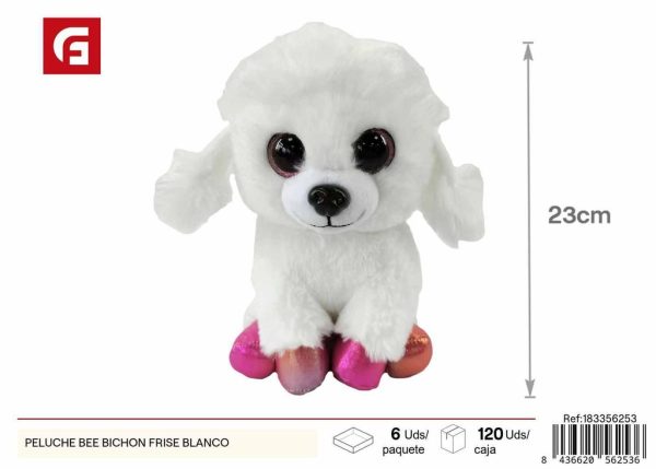 Peluche de bichón frisé blanco - Peluches y juguetes blandos